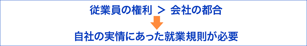 ひな形をそのまま使った就業規則のリスク